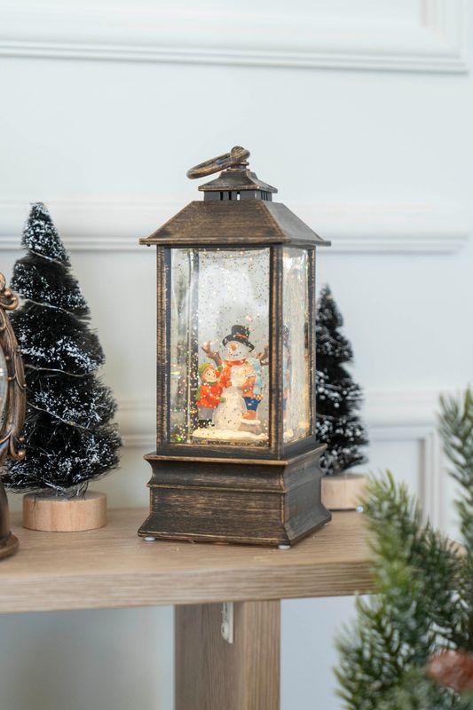 LED Lanterna 22cm Snögubbe