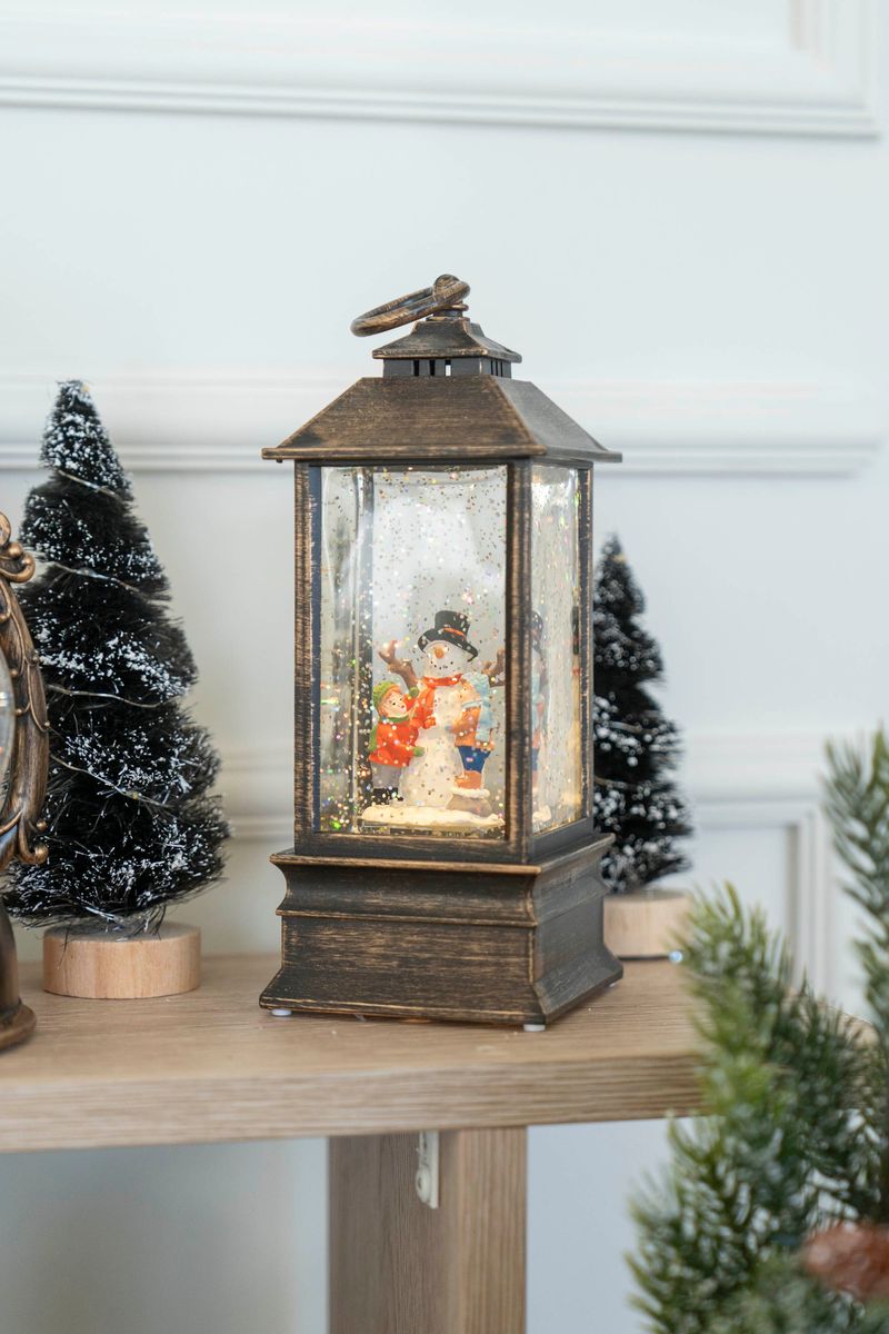 LED Lanterna 22cm Snögubbe