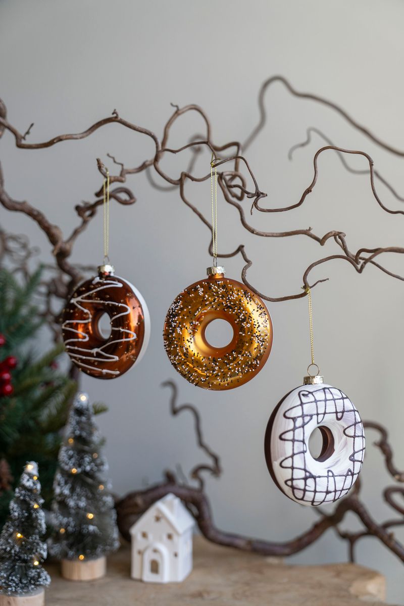 Julgranspynt - Doughnut Guld