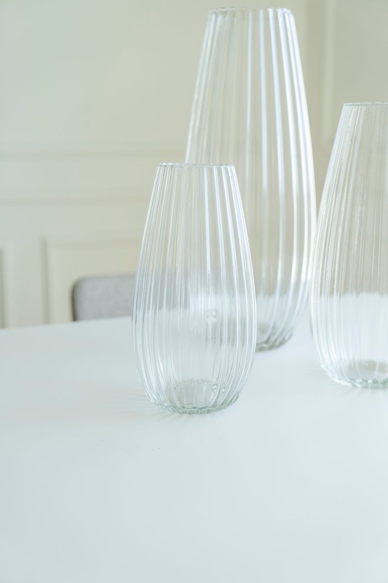 Glasvas - 15x30cm