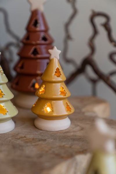 Huvudbild LED Julgran 12cm - Gul