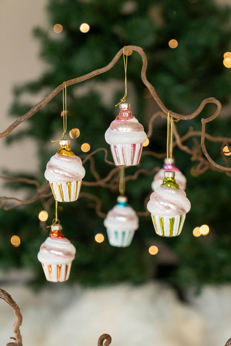 Julgranspynt - Cupcake Lila