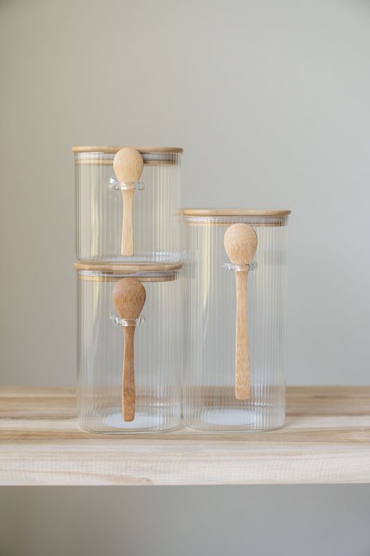 Glasburk m/sked 1500ml