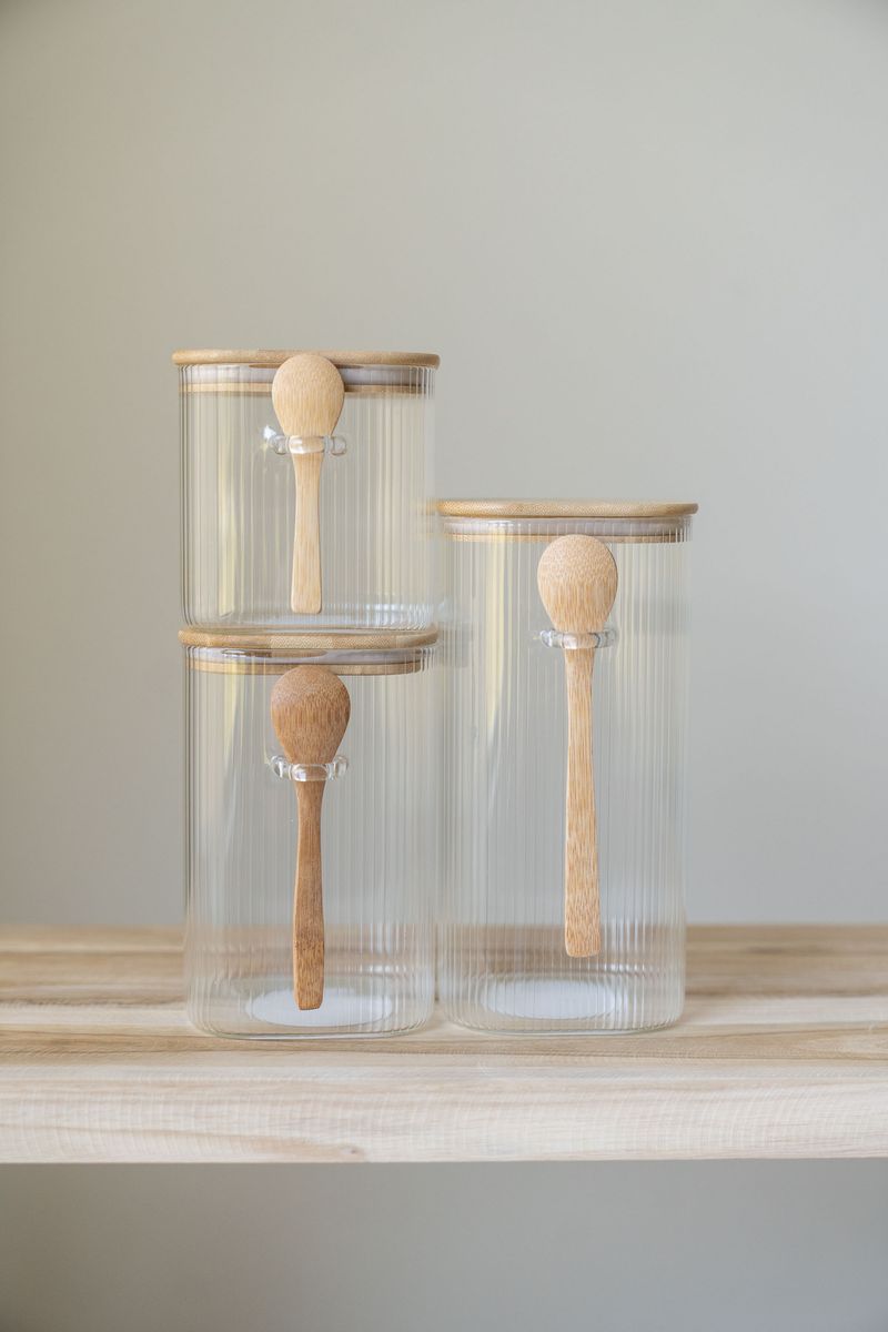 Glasburk m/sked 1500ml