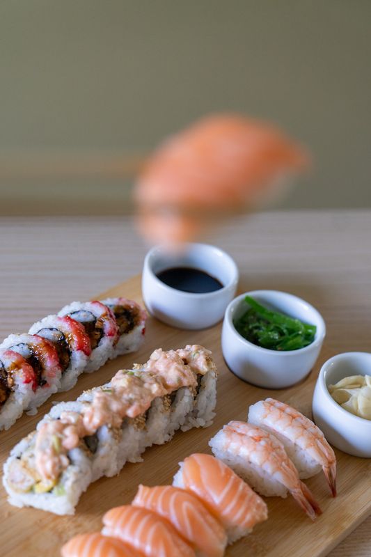 Sushiset med 3 skålar