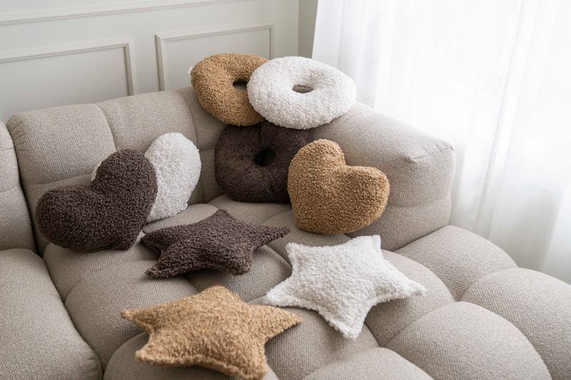 Kudde Stjärna 43x30cm - Beige