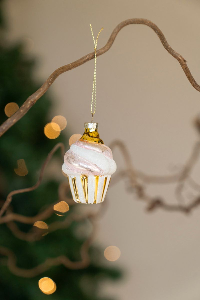 Julgranspynt - Cupcake Gul