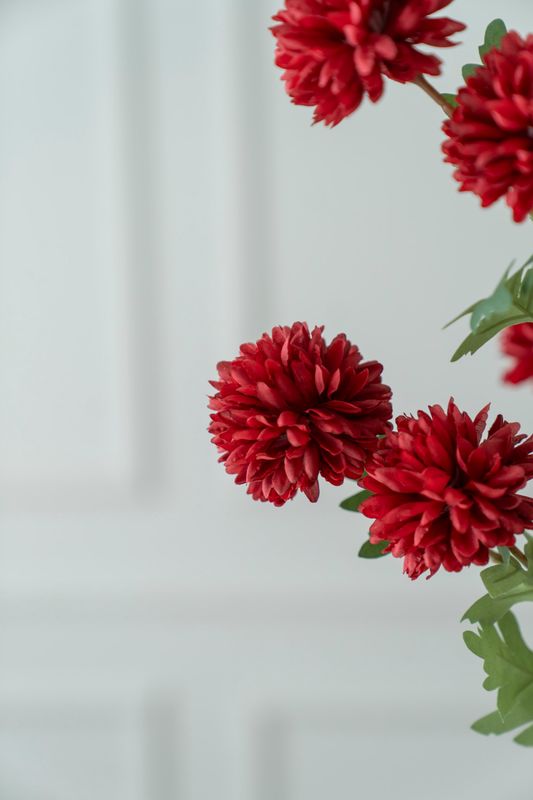 Konstgjord Blomma Krysantemum 77cm - Röd