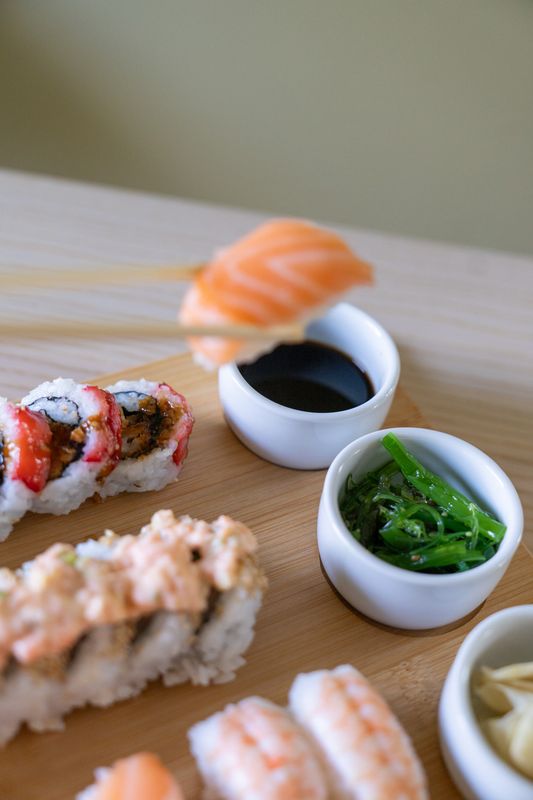 Sushiset med 3 skålar