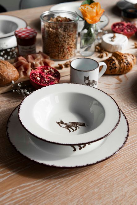 Hovedbilde Vildmark Djup Tallrik 22cm Räv
