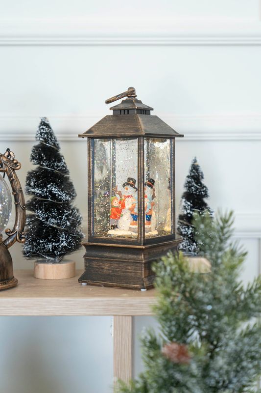 LED Lanterna 22cm Snögubbe