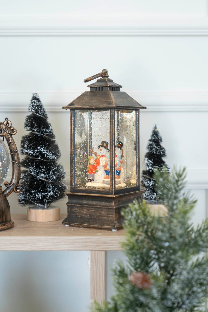 LED Lanterna 22cm Snögubbe