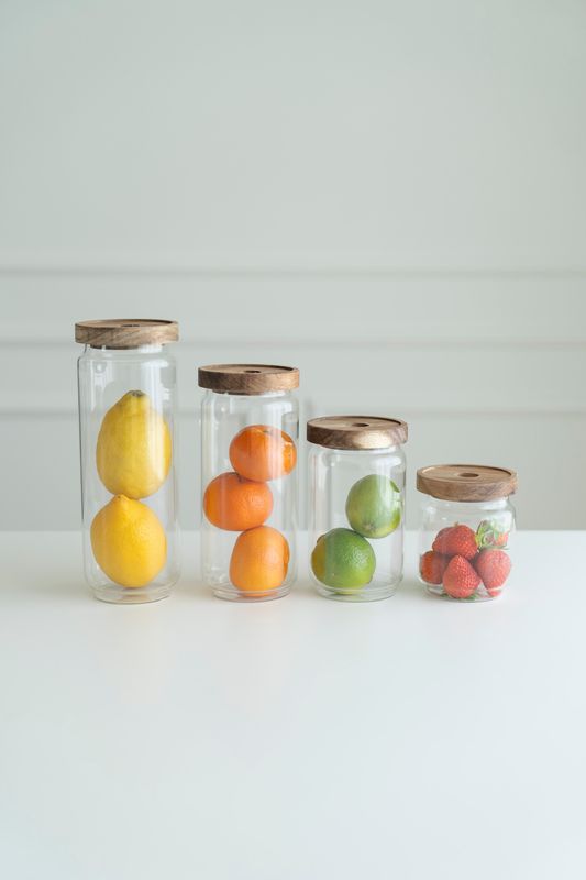 Glasburk m/ljushållare - 1500ml