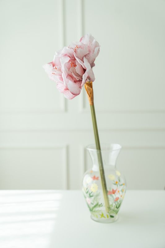 Konstgjord Blomma Amaryllis 66cm - Rosa