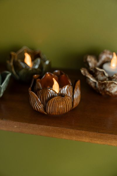 Huvudbild Ljushållare - Lotus Röd