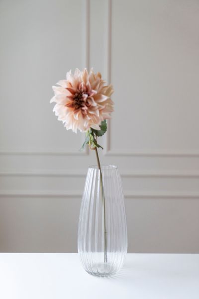 Huvudbild Konstgjord Blomma Dahlia 73cm - Rosa/Vit
