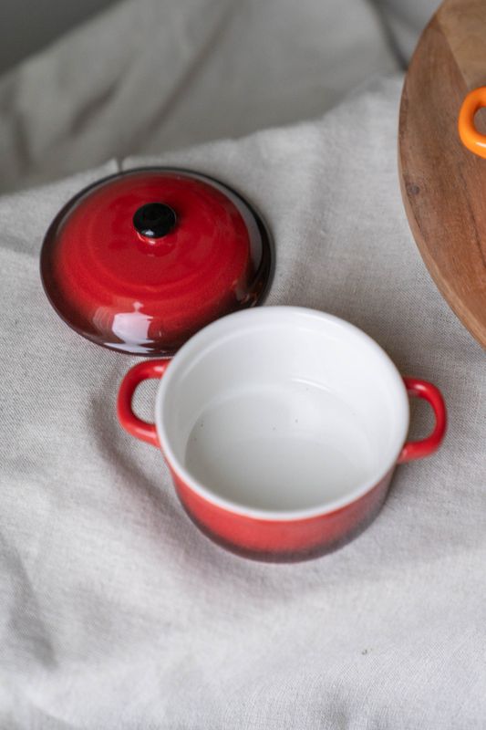 Flamme Gryta 10 cm - Röd 
