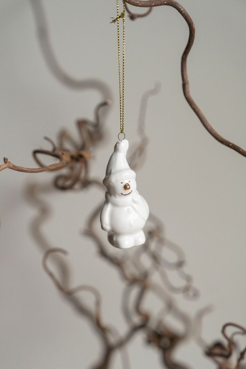 Julgranspynt - Snögubbe