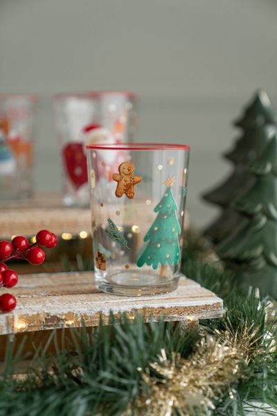 Huvudbild Dricksglas 500ml - Julgran