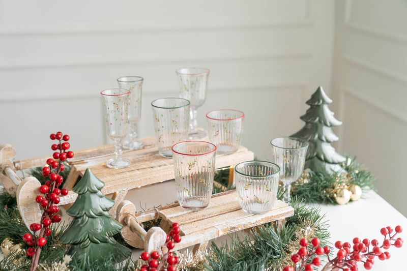 Mistel Glas 395ml - Röd