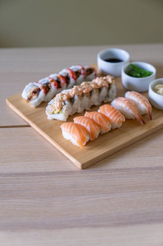 Sushiset med 3 skålar