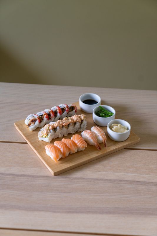 Sushiset med 3 skålar