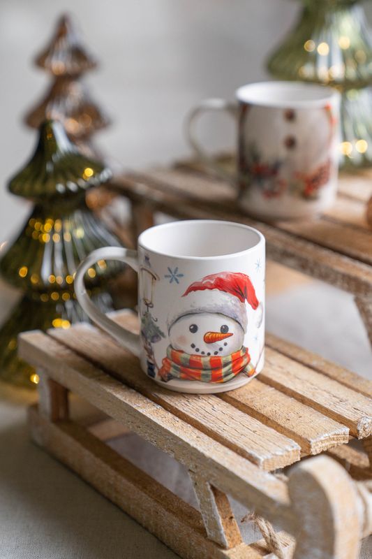 Presentset Kopp 2-pack - Snögubbe 